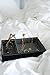 Valet Tray, Bedside Nightstand, Desk, Dresser or Drawer Organizer, Catchall Caddy, Storage, GiftBox Included, Black by Ideal Lifestyle