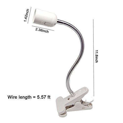 superdream Aquarium Lights Fixtures for Reptiles Amphibians Infrared Heat Emitter Brooder Coop Pet Infrared Lamp Bulb (White)