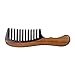 Green Sandalwood Hair Comb No Static Detangling Natural Aroma Handmade Wooden Buffalo Horn Comb Fine Tooth Comb (big interval comb handle verawood)