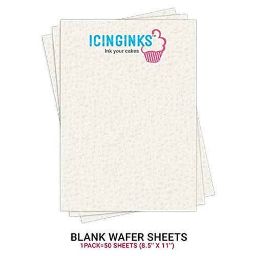 Icinginks Latest Edible Printer, Cleaning Kit, Edible Cartridges, 50 Icing Sheets, Birthday Cupcake Toppers Cake Decorating Canon Edible Printer