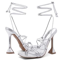 Shoe Land SL-Melody Women's Lace-Up Heels, Dressy