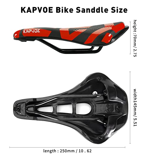 KAPVOE Mountain Bike Seat Bicycle Saddle Comfortable Memory Foam