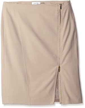 Women's Pencil Skirt W/ Assymetrical Zip