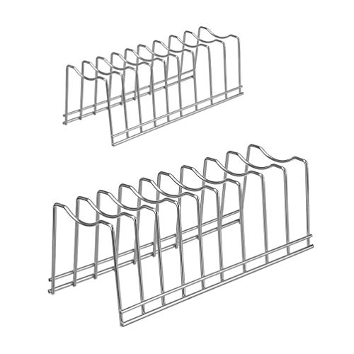 WenZBros Lid Organizer, Kitchen Pot Sheet Lid Rack Holder, Bakeware Dish Plate Rack and Storage