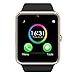 Hongyu GT08 Bluetooth Smart Watch with Camera, Sim Card Slot for iPhone and Android Phones - Gold