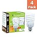 Xtricity Compact Fluorescent Light Bulbs T2 Spiral, E26 Base, 23W (100W Equivalent), 5000k Daylight, 1520 Lumens, CFL, 120V - UL Listed, (4 Pack)