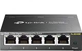 TP-Link 5-Port Gigabit Ethernet Easy Smart Switch | Unmanaged Pro | Plug and Play | Desktop | Sturdy Metal w/Shielded Ports | Limited Lifetime Replacement (TL-SG105E)