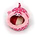 MYIDEA Warm Guinea Pigs Bed,Hedgehog Winter Nest,Rat Chinchillas & Small pet Animals Bed/Cube/House, Habitat, Lightweight, Durable, Portable, Cushion Big Mat (Small Pet - S, 8.Pink pig)