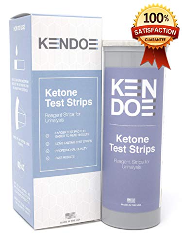 Ketone Strips - Exclusive Large Pad for Easy to Read Results. Accurate Keto Testing. KENDOE - Made in USA (100 ct)