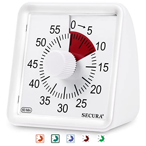 Secura 60Minute Visual Timer, Classroom Classroom Timer, Countdown