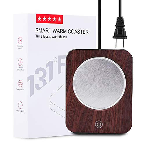SWARK Smart Coffee Warmer for desk, Cup warmer with automatic shut off for Office Home Use, Electric Cup Beverage Plate for Candle, Water, Cocoa, Milk
