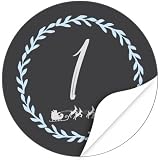 Adventskalender Zahlen Aufkleber 1 Bis 24 Kreide Look