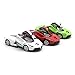 LW Modern Cars Style 1:32 Sports Cars Scale Diecast Car Model Collection Light&Sound (Red)