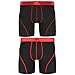 adidas Men's Sport Performance Climacool Boxer Brief Underwear (2 Pack), Black/Power Red/Solar Red, Small