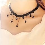 AUCH Handmade Elastic Hollow Out Retro Women Stretchy Chocker Tattoo Henna Necklace Pendant