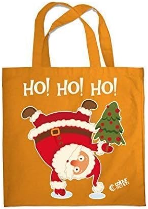Babbo Natale Ho Ho Ho.Colour Fashion Natale Ho Ho Ho Babbo Natale Shopping Spiaggia Palestra Borsa Tote 0079 Arancione Amazon It Scarpe E Borse