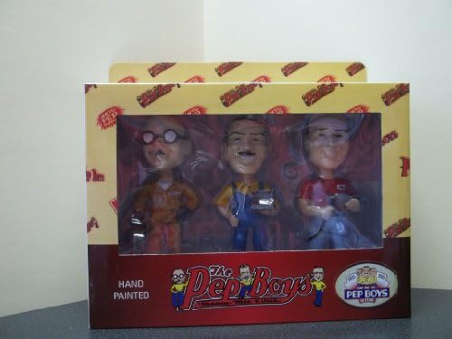 The Pep Boys Bobbleheads Set