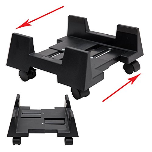 Syba CPU Plastic Stand for ATX Case with Adjustable Width & 4 Caster Wheels (SY-ACC65010)