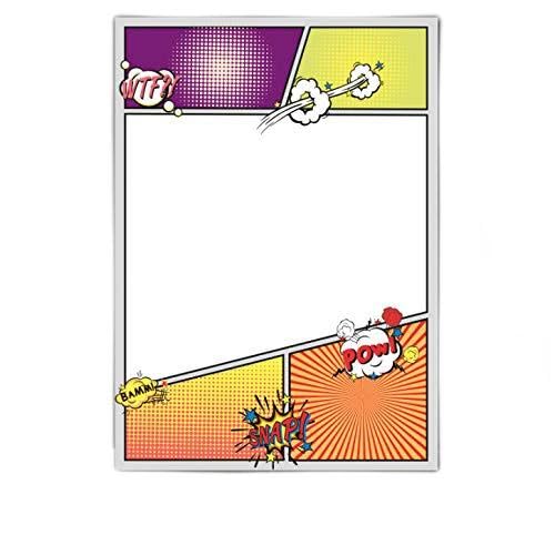 Design Paper Retro Comic Panels 100 Sheets DIN A4 90 g Offset Paper
