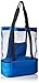 Travelwell Fashionable Beach Picnic Outdoor 12 Drinks Mesh Cooler Bag Tote, Blue