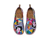 UIN Women's Rainbow Girl Beautiful Travel Canvas Loafer Shoes Multicolor