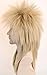 Topcosplay 70s 80s Wig for Women Men Couples Halloween Costumes Wig Rocking Punk Rocker Mullet Wig Blonde