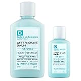 Duke Cannon Ice Cold After-Shave Balm Bundle, 2.3oz + 6oz - Reduces Redness, Razor Burn, Bumps, Alcohol-Free