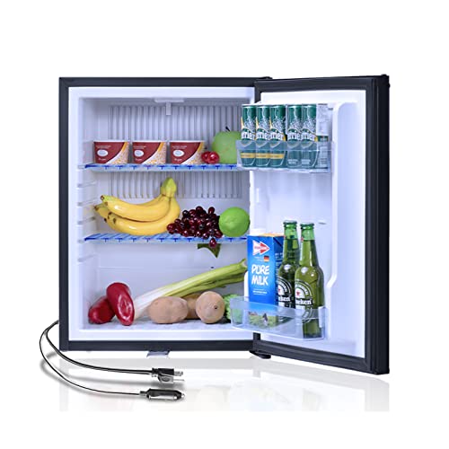 Compact Semi Truck Refrigerator 1.4 Cu.Ft, AC/DC Mini Fridge with Lock