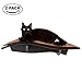 Arf Pets Cat Perch, Wall-Mounted Wooden Shelf for Your Pet, Attractive Curved Wood Ledge Encourages Natural Activity & Fun Exercise for Your Kitty,Sturdy Feline Furniture, Holds Up to 44 Lbs. 2 Pack