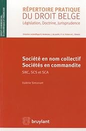 Société en nom collectif, sociétés en commandite