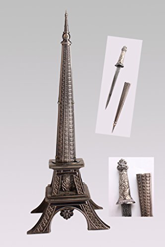 10" europe france paris metallic eiffel tower dagg…