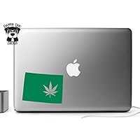 Green Leaf Colorado Legal Marijuana 4/20 Four Twenty Proud I Heart My State 5" Art Vinyl Decal Sticker for Car Suv Laptop Notebook Auto Great Gift Mac PC Computer