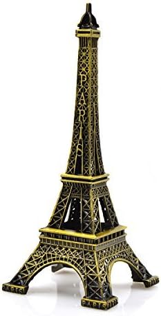 VRlinking Paris Eiffel Tower Casting Net Craft Art Statue Model Desk Room Decoration Gift in Bronze (13cm/5.12in)