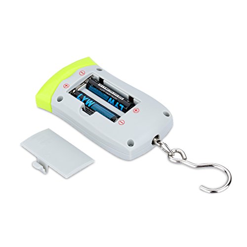 Pesa Valigia Da Viaggio Digitale 50kg/110Lb – Bilancia Portatile Per Bagagli Con Gancio, Leggera 110g