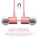 In Ear Earbuds Earphones, Magnetic Remote bass Noise Isolating Earbud Headphones with Mic, 3.5mm Volume Control Aluminum Wired Headset for iPhone iPad Android Cell Phones Laptop Computer (Rose Gold)