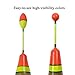 QualyQualy Fishing Floats Wood, Paulownia Balsa Fishing Bobber Set 0.17oz-0.21oz Mix Style Vertical Buoy Bass Fishing Floats