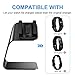 NANW Charger Dock Stand Station Compatible with Fitbit Charge 3, Replacement Charging Cradle Adapter Holder with 4.2 ft USB Charging Cable Accessories Compatible with Fitbit Charge 3 Smart Watch Black