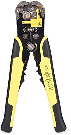 Mofail Wire Stripper,Wire Stripping Tool 8-Inch Self-adjusting Cable Stripper(yellow)