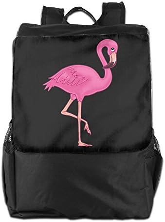 Eshanqu Pink Flamingo School Travel Laptop Shoulders Backpack Bag