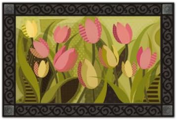 Tulips On Green MatMate Doormat