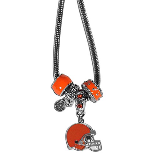 NFL Cleveland Browns Euro Bead Necklace, 18-Inch