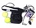 Tennis Ball Holder Bag | SPORTS & TRAVEL HIP PACK - Black | Pickleball Holder | PERFECT TRAVELING AIRPORTS (Tennis Balls, Pickle Balls, iPhone, Keys, Passport) Pocket For Every Purpose (PFEP)