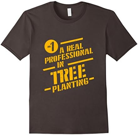Mens No. 1 Real Professional in Tree Planting T-Shirt Medium Asphalt