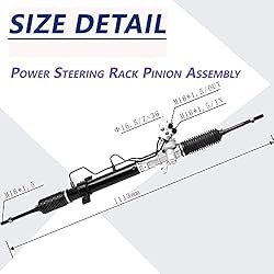 MOSTPLUS Complete Power Steering Rack Pinion