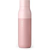LARQ Bottle PureVis 17 oz - Self-Cleaning and Insulated Stainless Steel Water Bottle with UV Water Purifier and Award-winning Design | Reusable & Travel Friendly, Himalayan Pink
