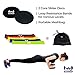 WITHWOD CORE WORKOUT SLIDER GLIDING Dual-Sided DISCS WITH RESISTANCE BANDS (SET OF 5) | Various Level and Floors Workout | Strength Ankle Straps | Home Exercise & Gym Fitness