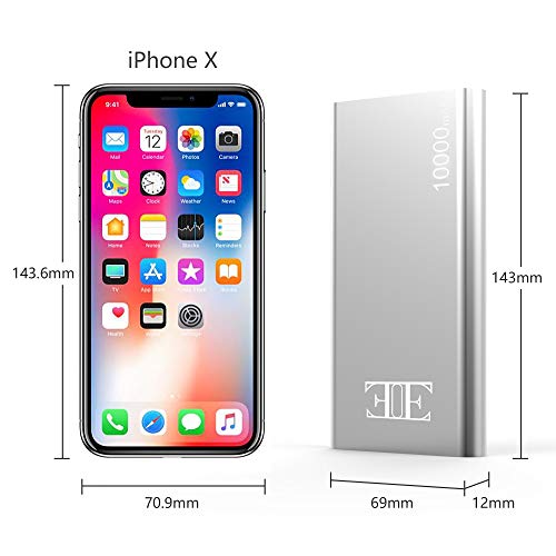 image for Eui External Battery,2 USB Outputs Portable Charger Power Bank with Ty