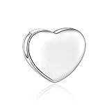 CANDYFANCY 925 Sterling Silver Heart Pendant for