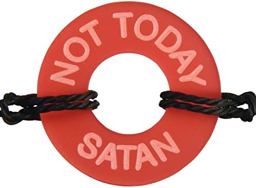 Life Token Handmade Custom Personalized Engraved Message Not Today Satan Novelty Jewelry Gift Bracelet Both Men Women