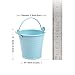 AerWo Mini Metal Bucket Tin Candy Box Buckets Souvenirs Gift Pails for Bridal Wedding Party Baby Showers (Blue, 50pcs)